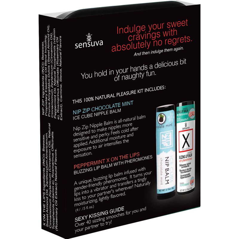 Подарочный набор Sensuva Lips & Nips Pleasure Kit - Chocolate Peppermint 2 x 4г