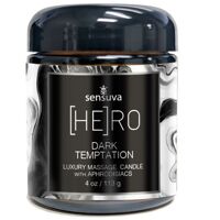 Массажная свеча Sensuva [HE]RO Dark Temptation Massage Oil Candle 113г