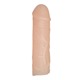 Удлиняющая реалистичная насадка на пенис Nature Skin Penis Sleeve телесный