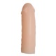 Удлиняющая реалистичная насадка на пенис Nature Skin Penis Sleeve телесный