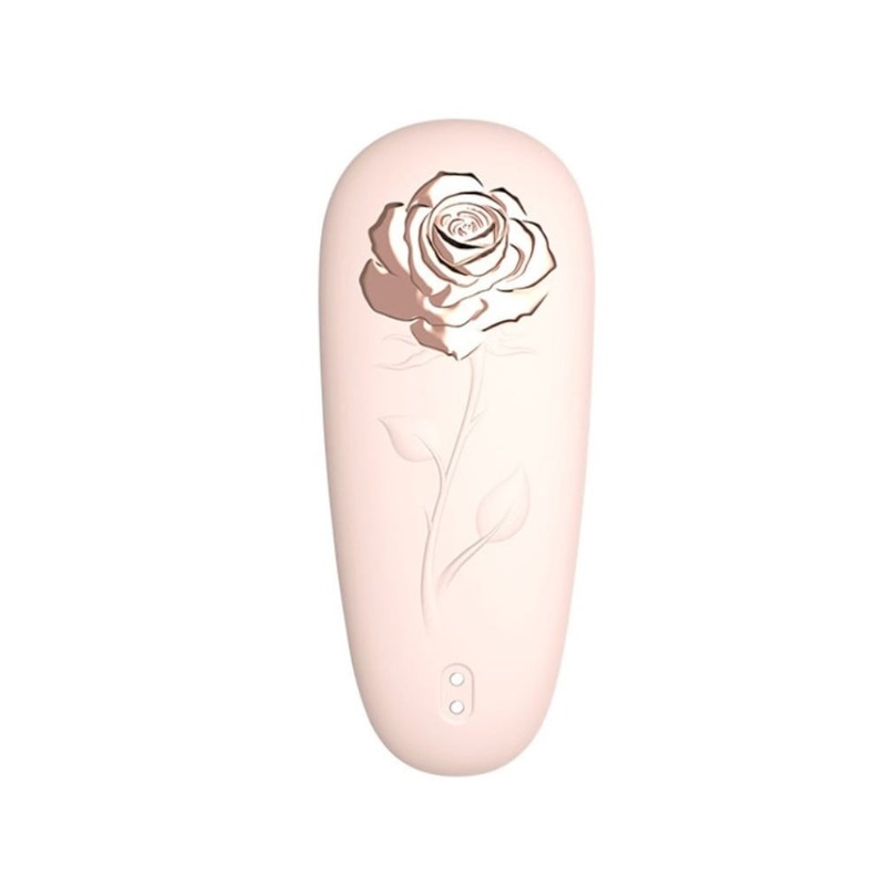Стимулятор с пульсацией для клитора Chisa Kissen Rosebud персиковый