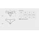 Трусики кружевные с декоративным бантиком Obsessive AURORIA Panties синие, XXL