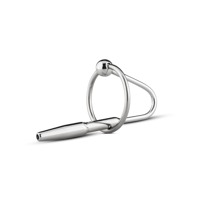 Уретральный стимулятор с кольцом Sinner Sperm Stopper металлический