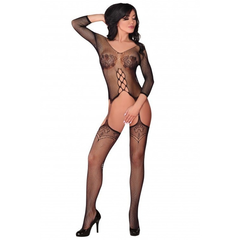 Комбинезон с имитацией чулок Livia Corsetti Dalitso черный, S/L