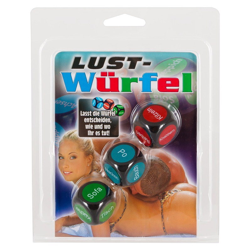 Кубики с надписями для секс игр You2Toys Lust-Würfel разноцветные, 3 шт.