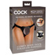 Крепление для страпона вакуумное Pipedream King Cock Elite Body Dock на ремнях, коричневое с черным