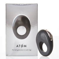 Кольцо на пенис с клиторальной стиммуляцией Hot Octopuss Atom Cock Ring Clitoral Stimulator, черное