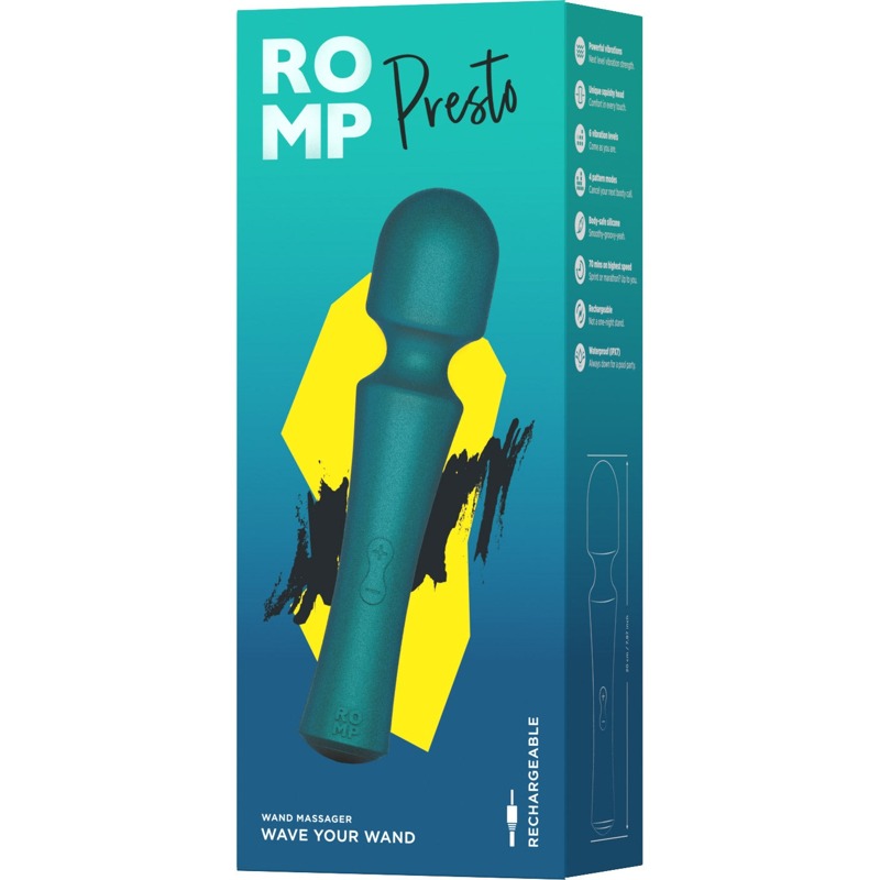 Массажер-микрофон универсальный ROMP Presto в металлическом корпусе, зеленый