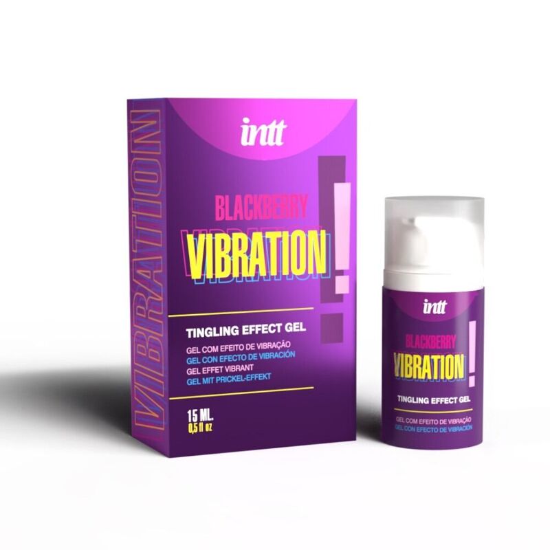 Жидкий вибратор Intt Vibration Blackberry (15 мл) со вкусом ежевики