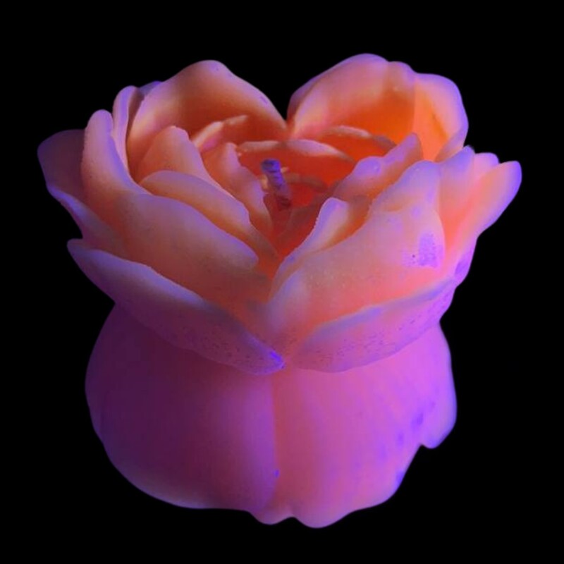 Свеча люминисцентная низкотемпературная GlowKink персиковая, М Свеча люминисцентная низкотемпературная GlowKink персиковая, М