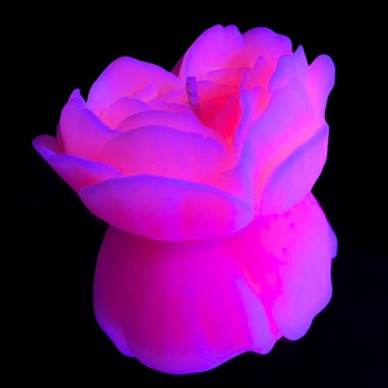 Свеча люминисцентная низкотемпературная GlowKink розовая, L