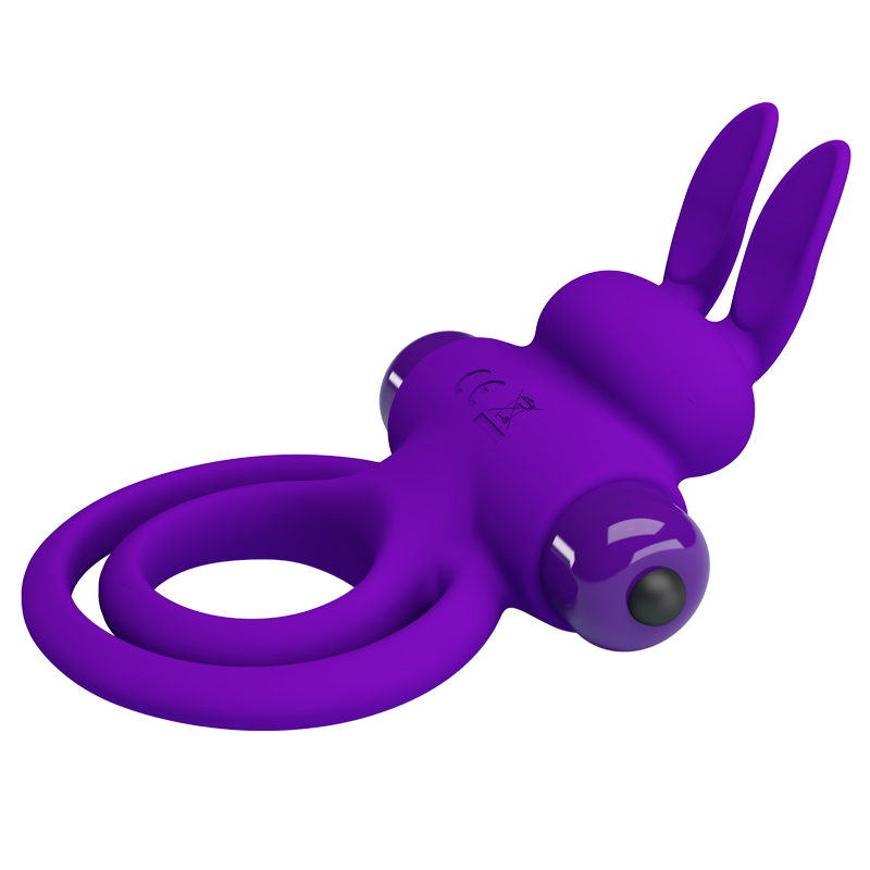 Эрекционное кольцо PRETTY LOVE Penis Ring двойным кольцом, фиолетовое