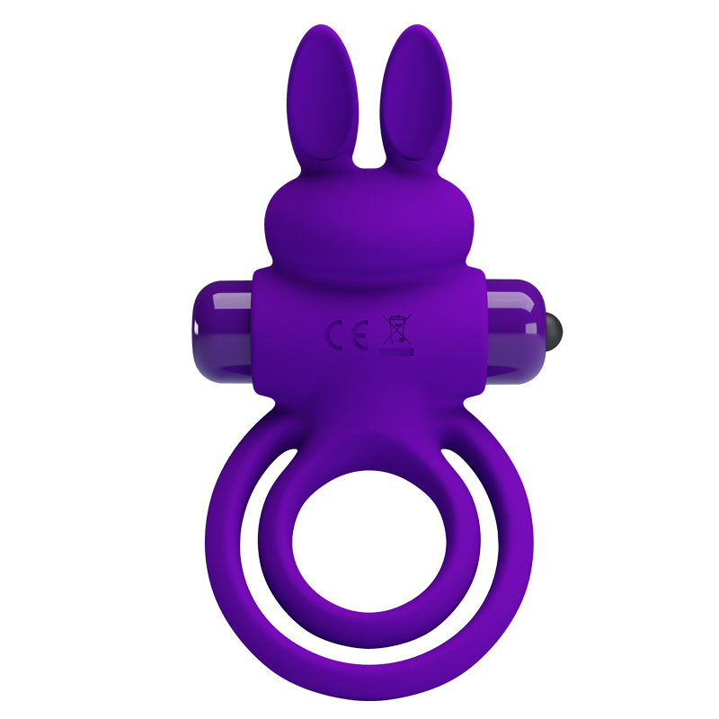Эрекционное кольцо PRETTY LOVE Penis Ring двойным кольцом, фиолетовое