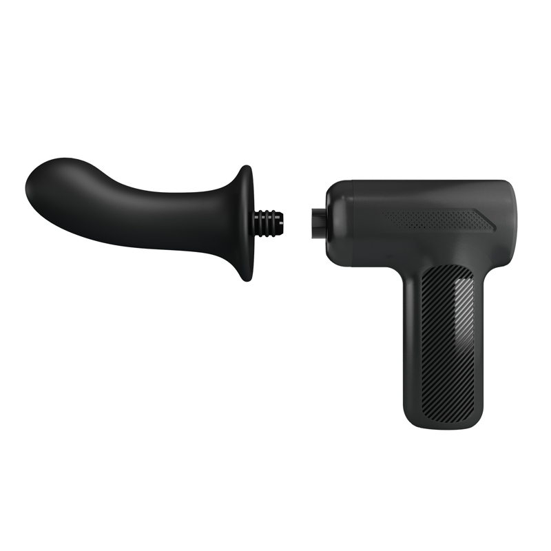 Вибромассажер пистолет Dj Doctor Massage Gun черный, 12.1 х 3.8 см