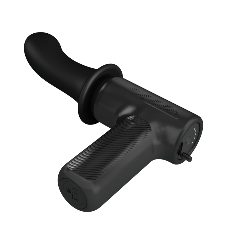 Вибромассажер пистолет Dj Doctor Massage Gun черный, 12.1 х 3.8 см
