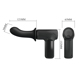 Вибромассажер пистолет Dj Doctor Massage Gun черный, 12.1 х 3.8 см