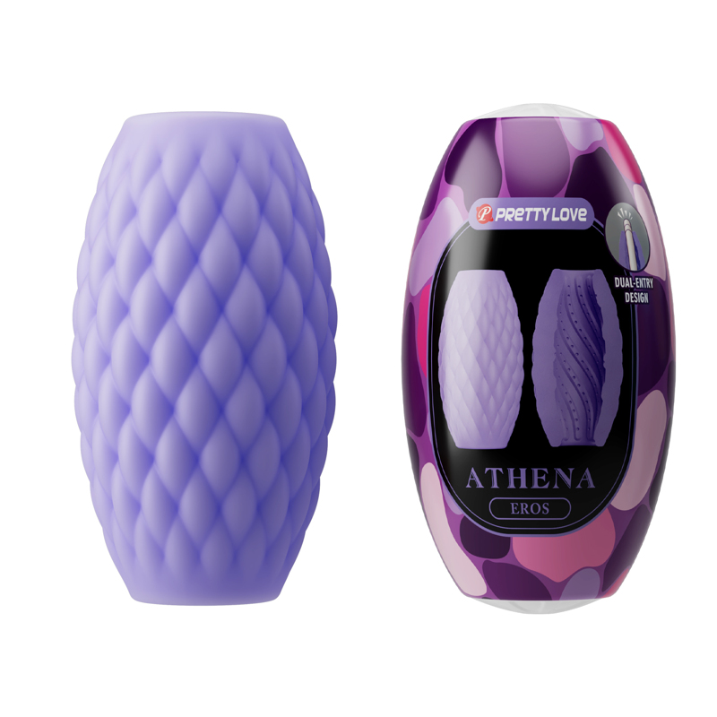 Мастурбатор яйцо PRETTY LOVE Athena Eros фиолет, 7.6 х 4.2 см