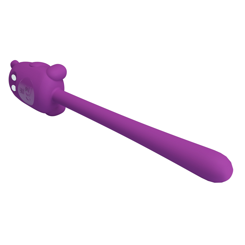 Точечный вибратор для клитора Pretty Love Cute Bear Flirting Stick гнущийся, 13.3 х 1.2 х 2.4 см