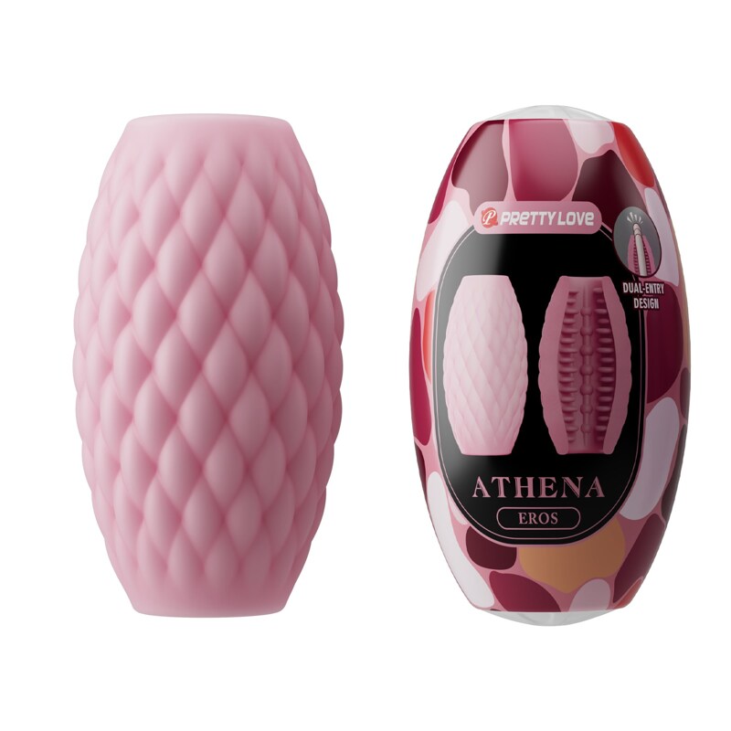 Мастурбатор яйцо PRETTY LOVE Athena Eros розовое, 7.6 х 4.2 см