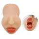 Мастурбатор с двумя входами Crazy Bull Zoey Soft Skin рот и вагина, 17 х 8.2 см