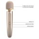 Вибромассажер микрофон PRETTY LOVE Interesting Massager Gold, 29 х 5.8 см