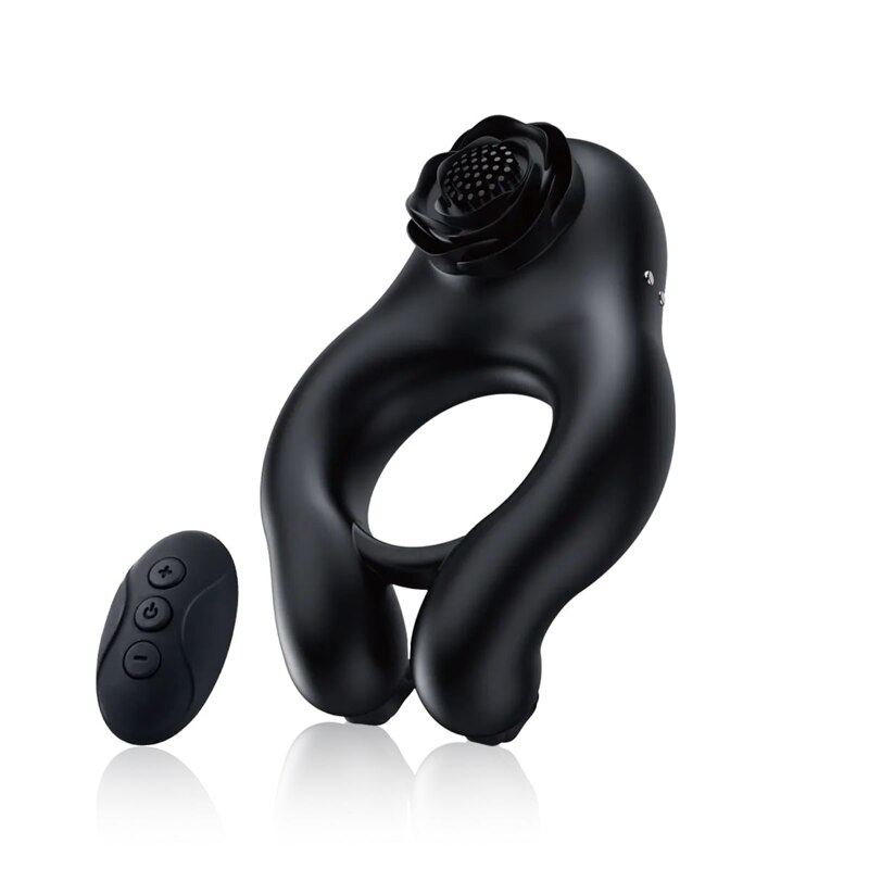 Эрекционное кольцо с дистанционным пультом BeYourLover ABE PENIS RING, чёрное