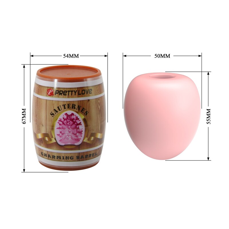 Мастурбатор яйцо PRETTY LOVE Barrel Pink розовый, 5.5 см