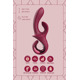 Вибратор-кролик Dreamtoys Glam Duo Vibrator с ручкой крючком, 22.7 х 4.2 см