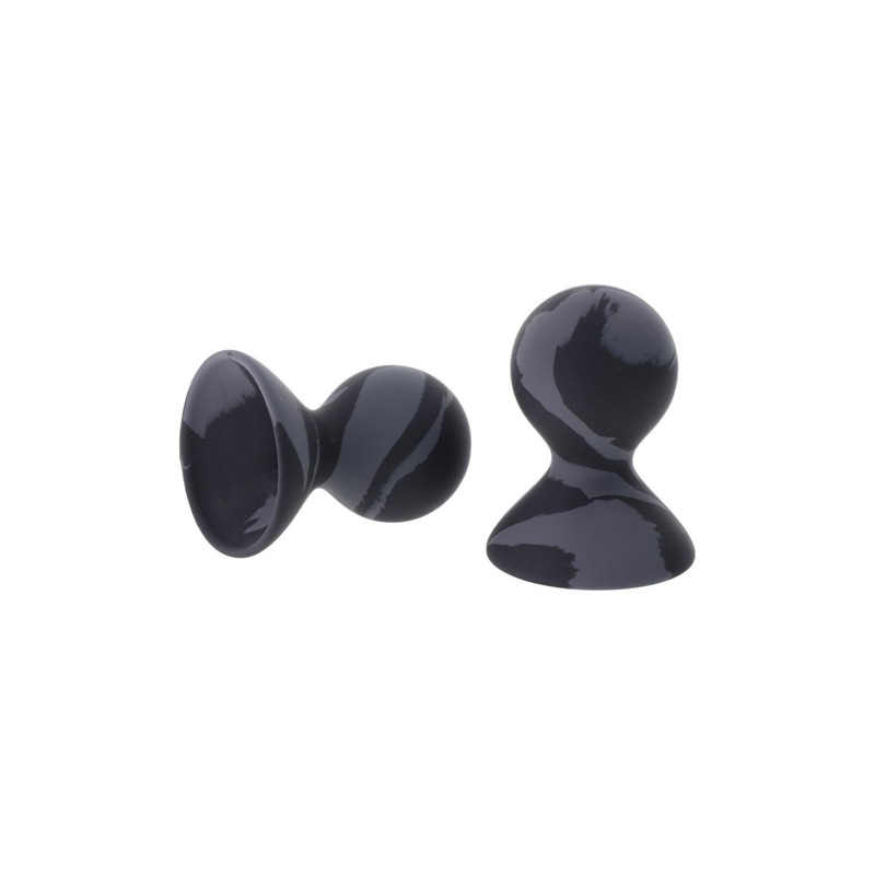 Вакуумные помпы для сосков Sportsheets Velvet Noir силиконовые, черные, 2 шт