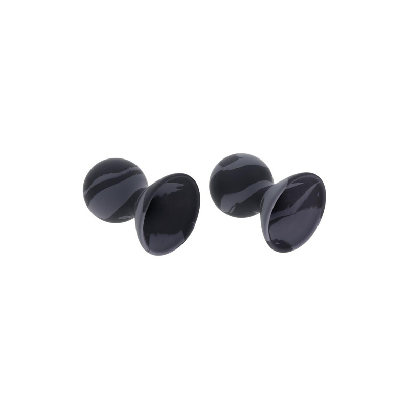 Вакуумные помпы для сосков Sportsheets Velvet Noir силиконовые, черные, 2 шт