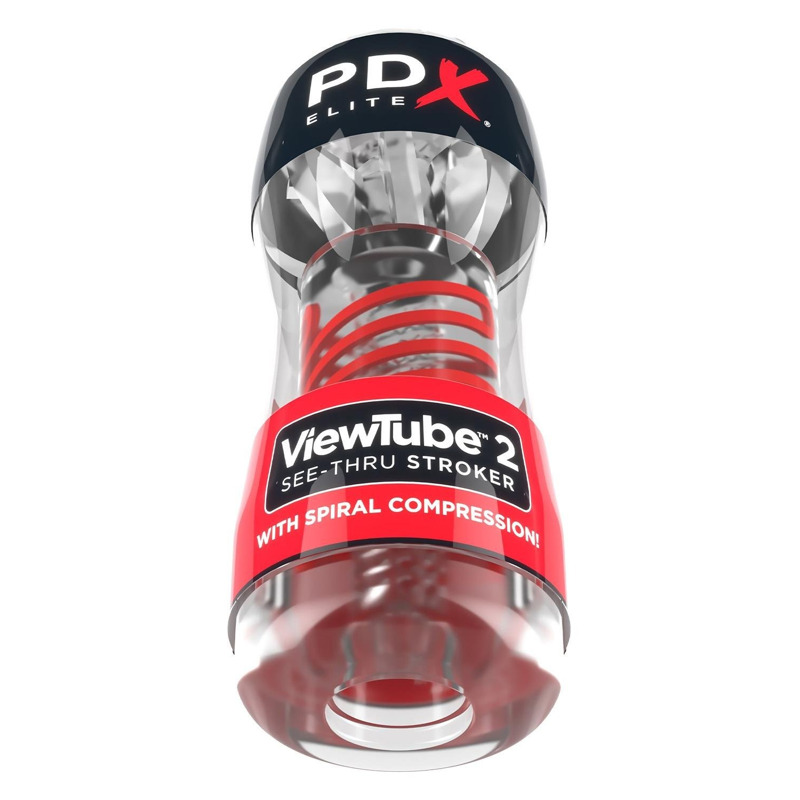 Мастурбатор Pipedream PDX Elite Viewtube 2 прозрачный, 18 см