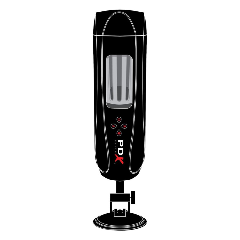 Мастурбатор с вибро Pipedream PDX Elite Ultimate Milker 2 черный, 27 см