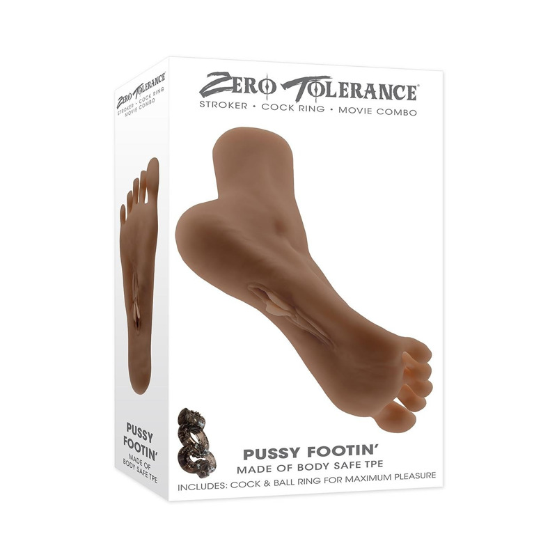 Мастурбатор стопа Zero Tolerance Pussy Footin коричневый, 23 см
