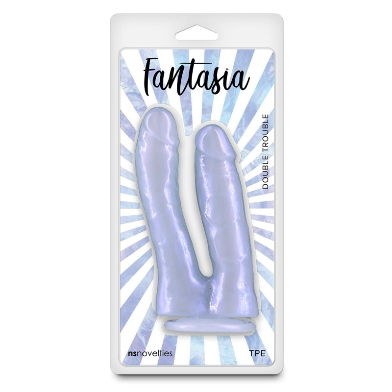Фалоимитатор двойной NS Novelties Fantasia фиолетовый, 17.4 см