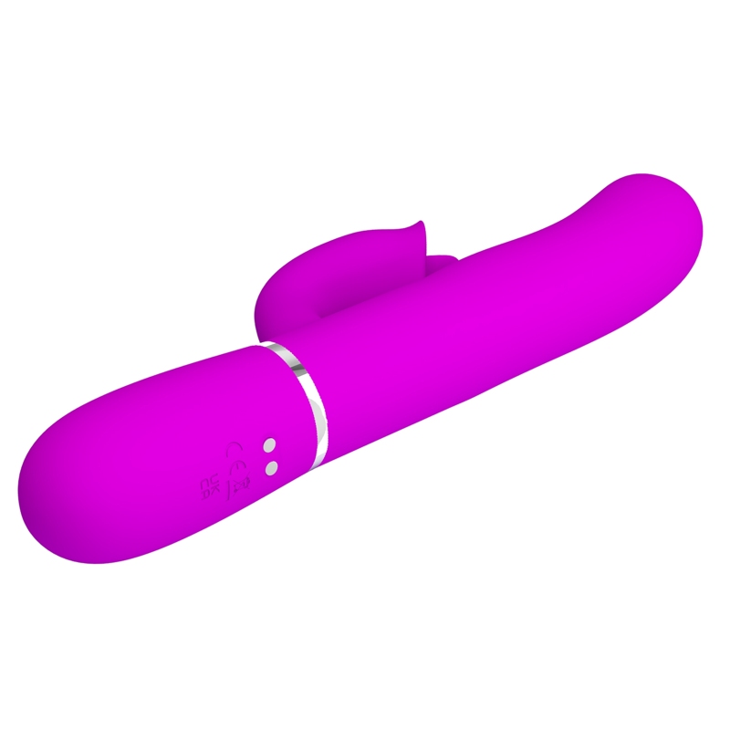 Вибратор-кролик PRETTY LOVE Gigiс стимулятором язычком, розовый, 22.8 х 3.4 см