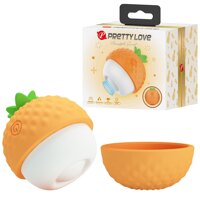 Клиторальный пульсатор PRETTY LOVE Pineapple Secret оранжевый, 5,7 х 5,1 см