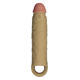 Реалистичная вибронасадка Shaft Vibrating Sheath Size 2 Oak с пультом, 22.3 см