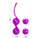 Вагинальные шарики PRETTY LOVE Kegel фиолетовые, 16 х 3.3 см