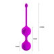 Вагинальные шарики PRETTY LOVE Kegel Tighten Up, фиолетовые, 3.2 см
