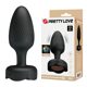 Анальный вибратор Pretty Love Varian с мерцающей подсветкой, черный, 10.8 х 3.8 см