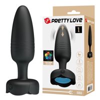 Анальний вібратор Pretty Love Tarion з мерехтливим підсвічуванням, чорний, 12.5 х 3.4 см Анальний вібратор Pretty Love Tarion з мерехтливим підсвічуванням, чорний, 12.5 х 3.4 см