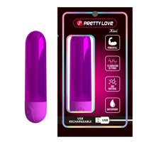Вибропуля Pretty Love Kiwi фиолетовая, 8 х 1.8 см