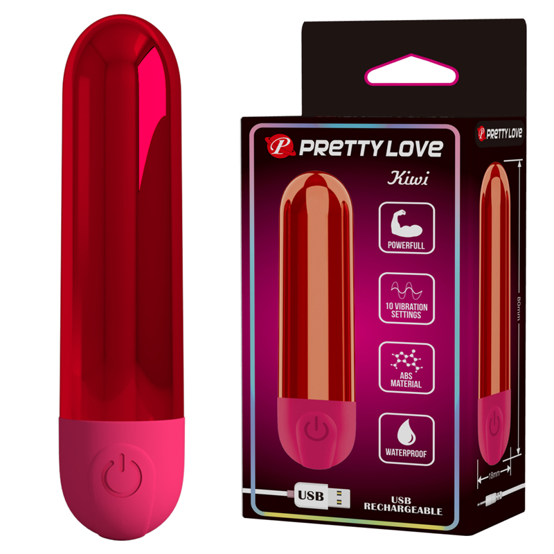 Вибропуля Pretty Love Kiwi зеленая, 8 х 1.8 см