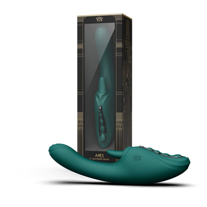 Вибратор-кролик Zalo Ares Turquoise Green