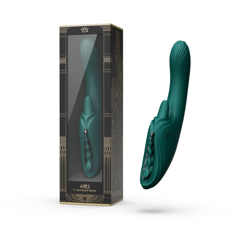 Вибратор-кролик Zalo Ares Turquoise Green