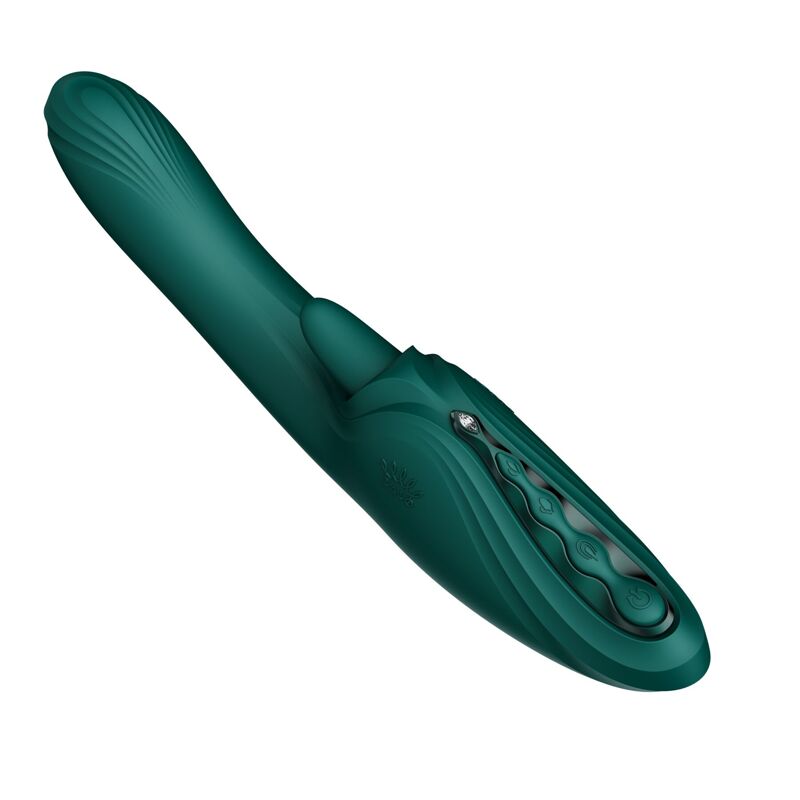 Вибратор-кролик Zalo Ares Turquoise Green