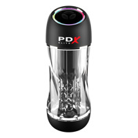 Мастурбатор Pipedream PDX Elit Viewtube Pro Clear с вибрацией и вакуумом, 23 см