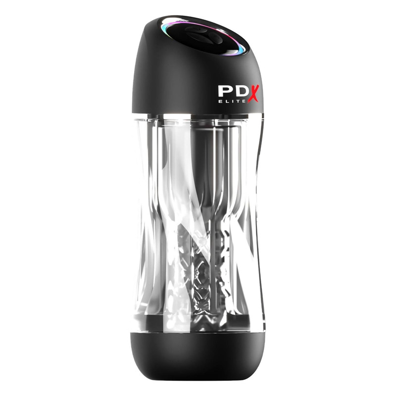 Мастурбатор Pipedream PDX Elit Viewtube Pro Clear с вибрацией и вакуумом, 23 см
