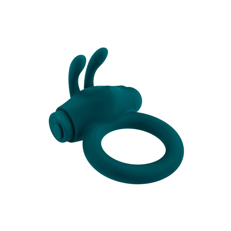 Эрекционное кольцо с вибропулей Evolved Playboy Bunny Buzzer, зеленое