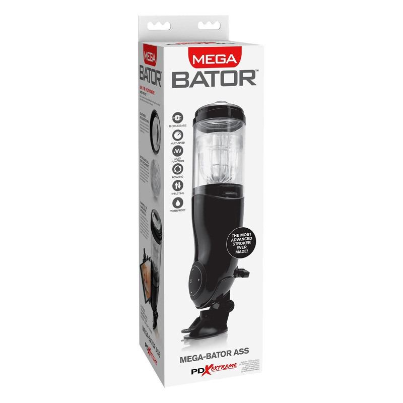 Мастурбатор автоматический Pipedream PDX Extreme Mega-Bator Ass черный, 28 см